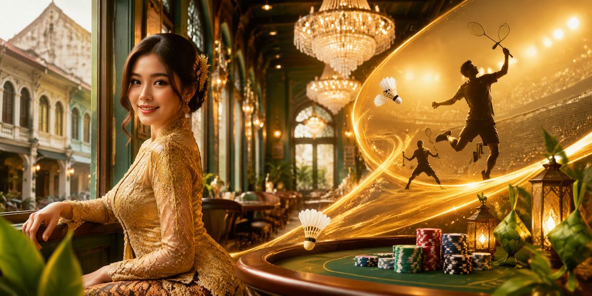 Hiburan kasino malam di Ipoh dengan pengunjung berpakaian kebaya berwarna-warni